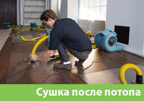 Сушка после потопа в городе Саратов